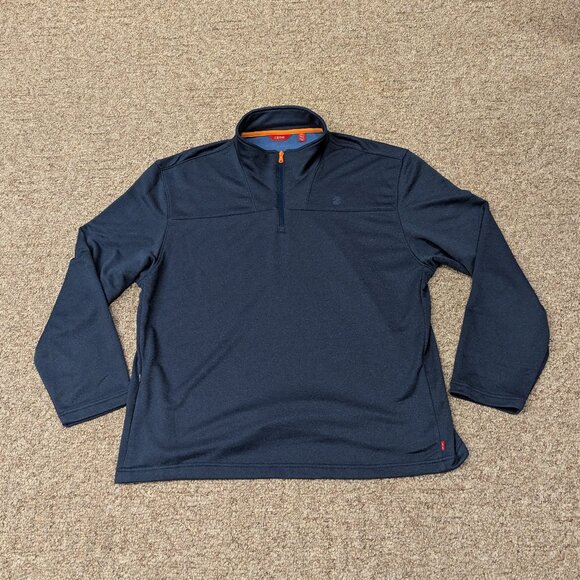 Izod 1/4-Zip Mock Neck Pullover - Picture 2 of 10